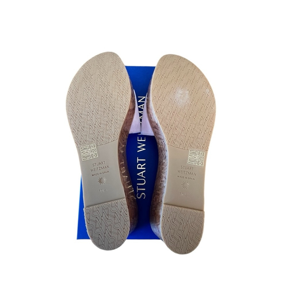 Women's Size 10.5 Stuart Weitzman Summer Wedge Sandals, Wisteria Lavender NIB - Picture 6 of 11